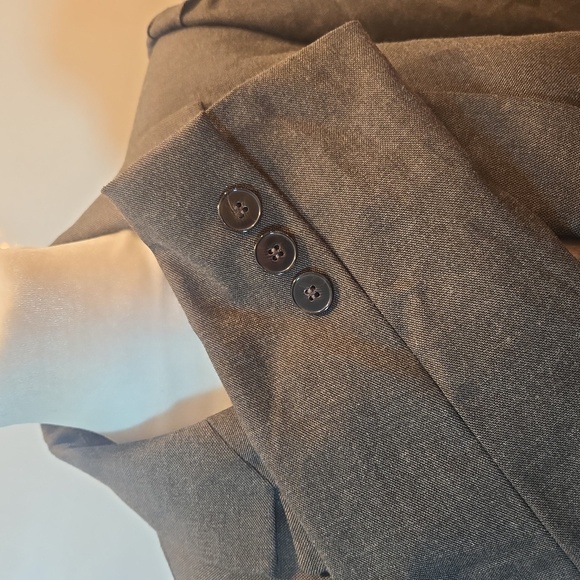 Antonio Melani Womens Stretch Single Breasted Pleated Blazer Grey size 6 - Picture 11 of 11